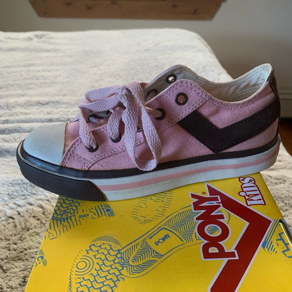 Pony Shooter ‘78 low top pink brown sneakers vintage early 2000’s